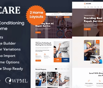 Accare – Heating  Air Conditioning WordPress Theme