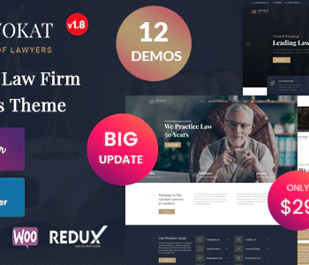 Advokat – Lawyer  Law Firm WordPress Theme