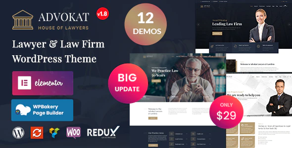 Advokat – Lawyer Law Firm WordPress Theme