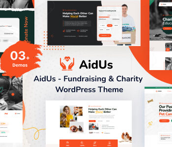 AidUs – Fundraising  Charity WordPress Theme