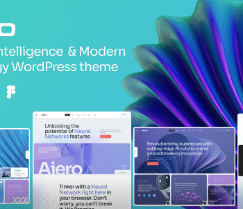Aiero | AI Agency  Technology WordPress Theme