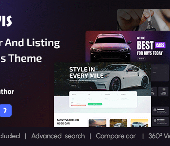 Autovis – Car Dealer  Listing WordPress Theme