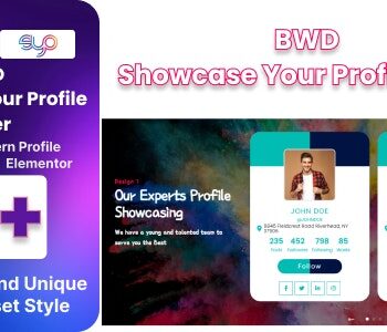 BWD Showcase Your Profile Slider Addon For Elementor