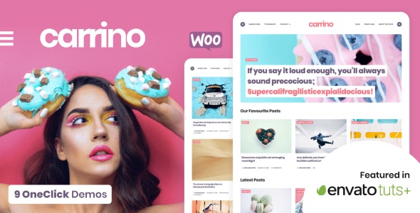 Carrino – An Exciting Gutenberg Blog Theme