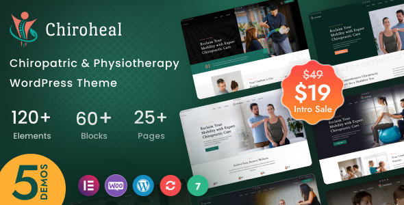 ChiroHeal – Chiropractor Physiotherapy Wellness WordPress Theme