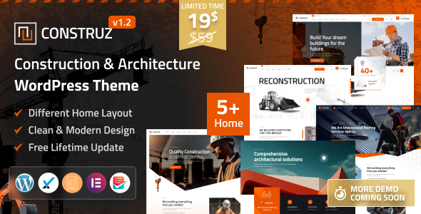 Construz – Construction Architecture WordPress Theme