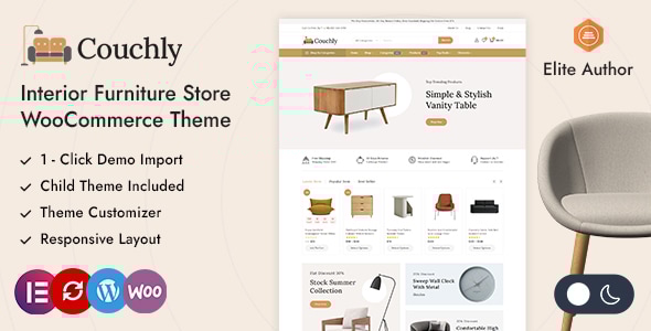 Couchly – Interior Furniture Store WordPress WooCommerce Theme