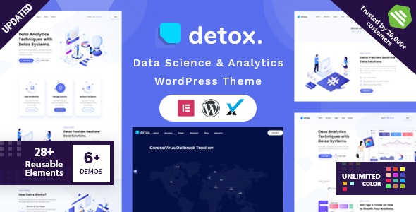 Detox – Data Science Analytics WordPress Theme