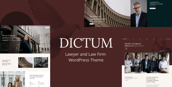 Dictum – Lawyer and Law Firm WordPress Theme