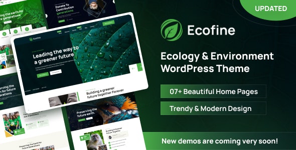 Ecofine – Ecology Environment WordPress Theme