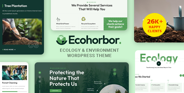 Ecohorbor – Ecology Environment WordPress Theme
