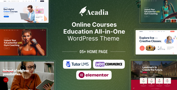 Education WordPress Theme For University Online Course – Acadia