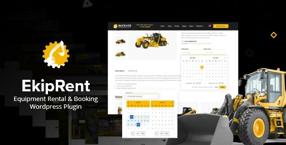 Ekiprent – Equipment Rental Booking WordPress Plugin