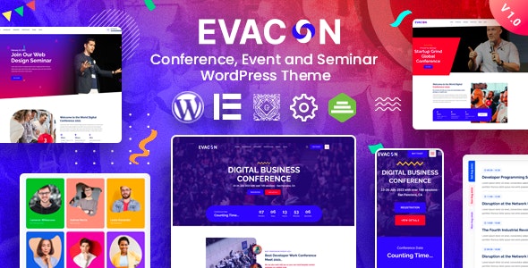 Evacon – Event Conference WordPress Theme