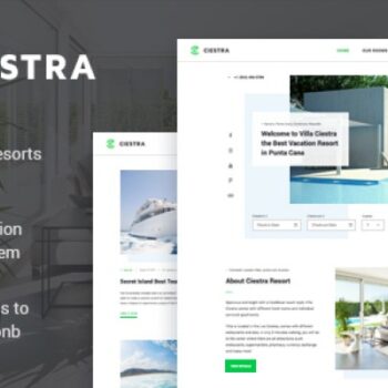 Hotel Booking WordPress Theme – Ciestra