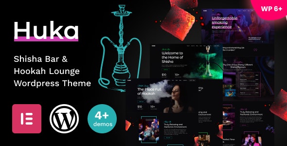 Huka – Shisha Bar Hookah Lounge WordPress Theme