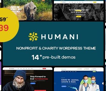 Humani – Nonprofit  Charity WordPress Theme