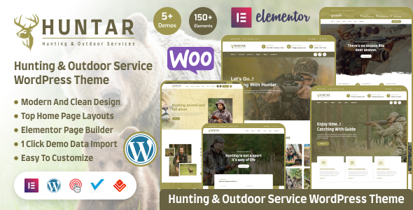 Huntar – Hunting Outdoor Hobby WordPress Theme
