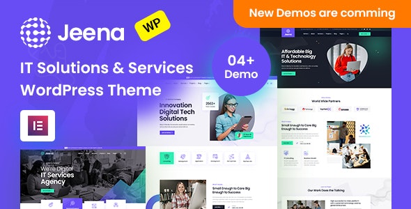 Jeena – Technology IT Solutions WordPress Theme