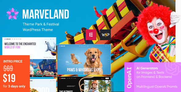 Marveland – Theme Park Festival WordPress Theme