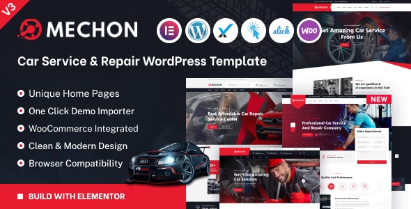 Mechon – Car Service Repair WordPress Theme