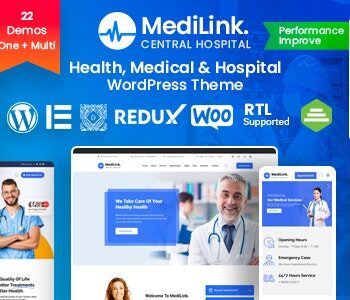Medilink – Health  Medical WordPress Theme
