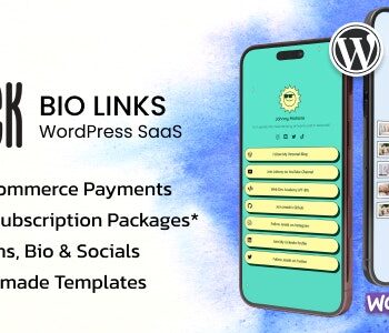 Meeek – Bio Links SaaS (WordPress) [Extended License]