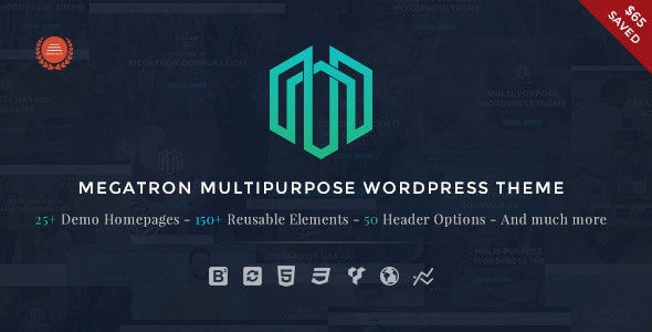 Megatron – Responsive MultiPurpose WordPress Theme