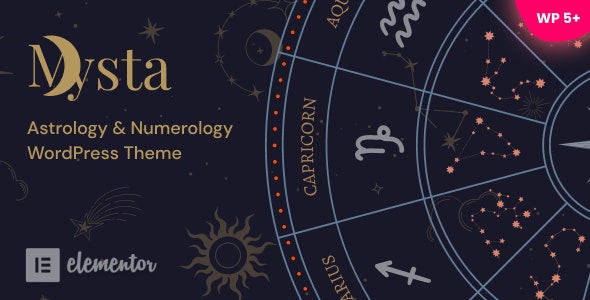 Mysta – Astrology Numerology WordPress Theme