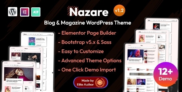 Nazare – Blog Magazine WordPress Theme