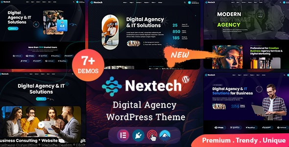 Nextech – Creative Agency Portfolio WordPress Theme