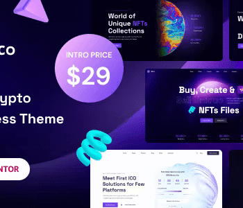 Nico – Creative  NFT-affiliate WordPress Theme