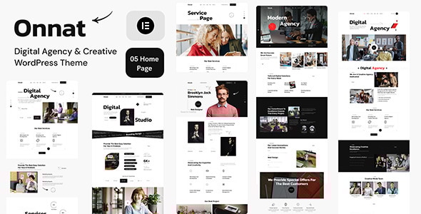 Onnat – Digital Agency Creative WordPress Theme