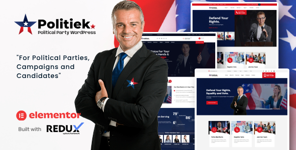 Politiek – Politics Election WordPress Theme