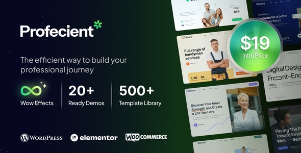 Profecient – Multipurpose Elementor Business WooCommerce WordPress Theme