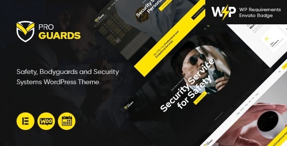 ProGuards – Safety Body Guard Security WordPress Theme