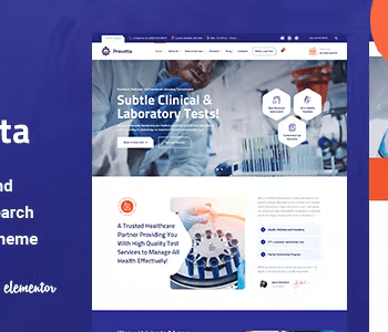 Provetta – Laboratory  Science Research WordPress Theme