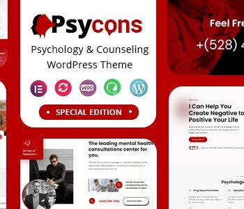 Psycon – Psychology  Counseling WordPress Theme