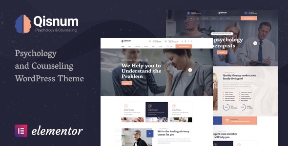 Qisnum – Psychology Counseling WordPress Theme