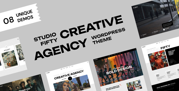 StudioFifty – Creative Agency and Portfolio WordPress Theme