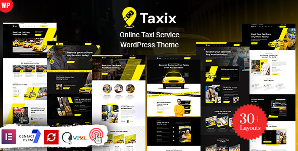 Taxix – Online Taxi Service WordPress Theme