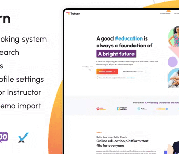 Tuturn – Online tuition and tutor marketplace WordPress Plugin 2.9