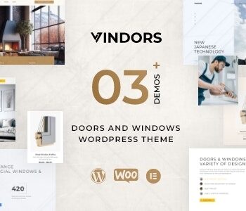 Vindors – Windows  Doors Company WordPress Theme