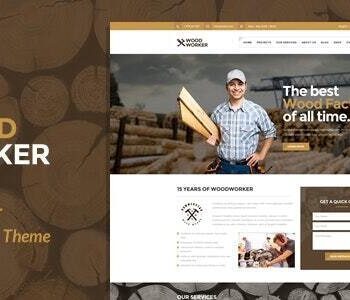 WoodWorker – Carpenter Handy Service WordPress Theme