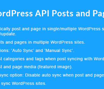 WordPress API Posts and Pages Sync with Multiple WordPress Sites