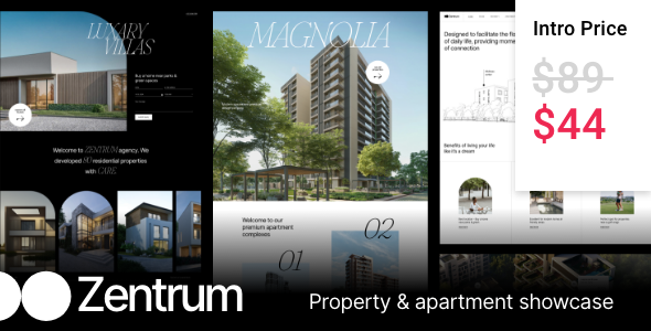 Zentrum – Property Apartment Showcase WordPress Theme