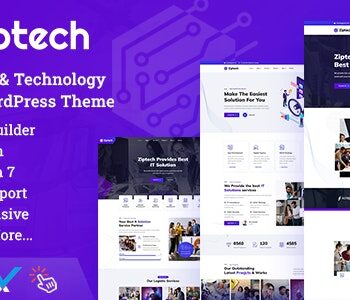 Ziptech – IT Solutions Technology WordPress Theme