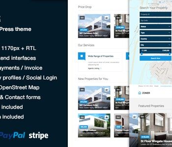 Zoner – Real Estate WordPress Theme