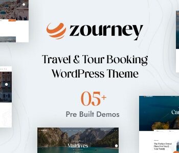 Zourney – Travel Tour Booking WordPress Theme